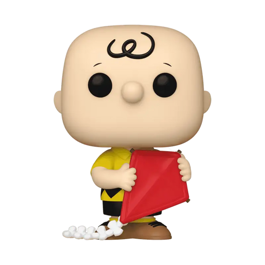 Charlie Brown with Kite Funko Pop Vinyl figure holding a red kite for collectible fans