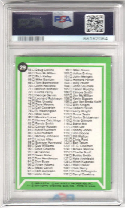 Columbia Hobby graded basketball card from Checklist 1-132 1977-78 Topps #29 PSA 7 NM-MT