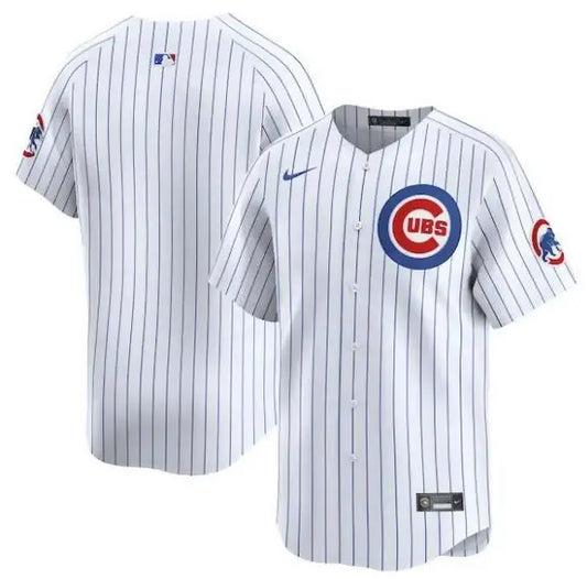 Chicago Cubs Nike Home Limited Jersey with classic white pinstripe design