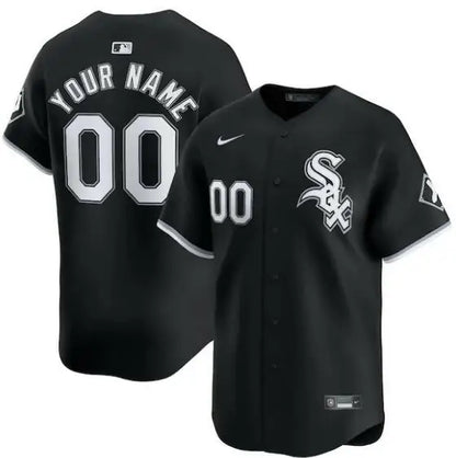 Black and white Chicago White Sox Nike alternate limited custom baseball jersey