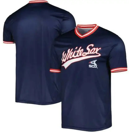 Navy Chicago White Sox Stitches Cooperstown Collection Team Baseball Jersey