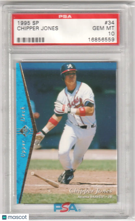 PSA-graded 1995 Upper Deck SP Chipper Jones baseball card from Columbia Hobby