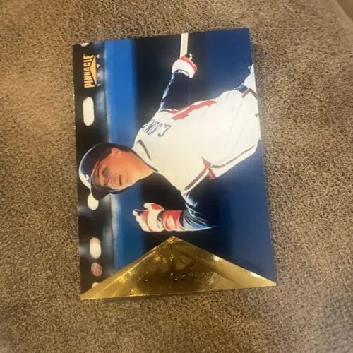 Chipper Jones 1996 Pinnacle Trading Card #114 showcasing the Atlanta Braves legend