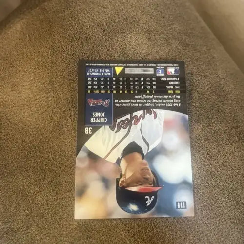 Chipper Jones 1996 Pinnacle Trading Card #114 showcasing the Atlanta Braves star player