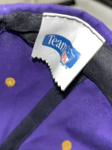 Purple baseball cap with damaged tag from Chris Carter NFL Minnesota Vikings Eastport