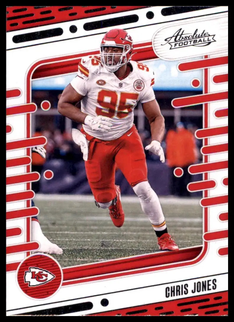 Chris Jones football card from Panini Absolute 2024 Kansas City Chiefs product