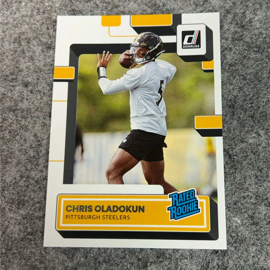 Chris Oladokun Pittsburgh Steelers Donruss football trading card 2022 NFL product