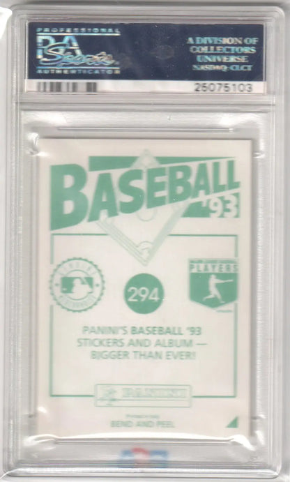 Graded Panini stickers featuring Chris Sabo from 1993 Baseball series at Columbia Hobby