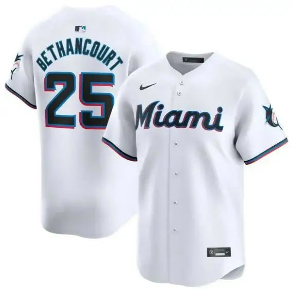 Christian Bethancourt Miami Marlins Nike White Home Limited Player Jersey