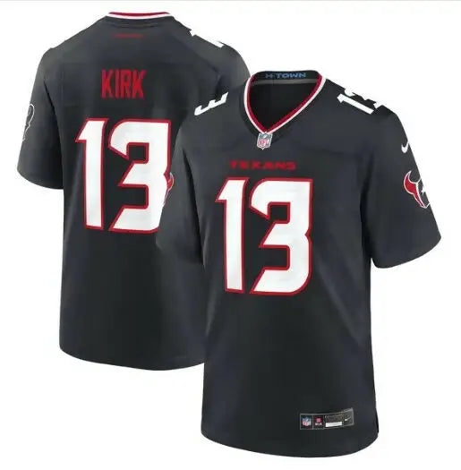 Black Houston Texans Christian Kirk Nike Team Game Jersey with red and white accents
