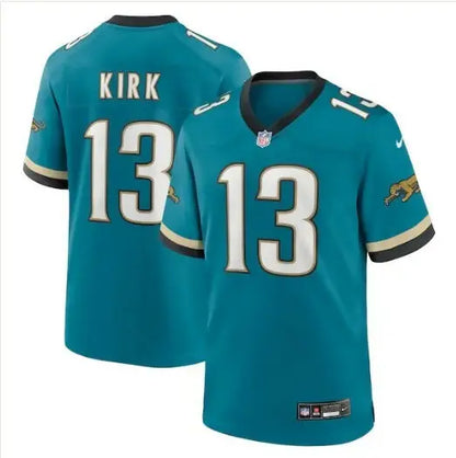 Christian Kirk Jacksonville Jaguars Nike Prowler teal game jersey with #13 player number