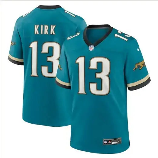 Christian Kirk Jacksonville Jaguars Nike Prowler teal game jersey with #13 player number