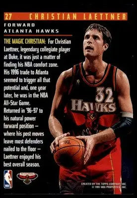 Christian Laettner basketball card from Stadium Club Members Only 55 series