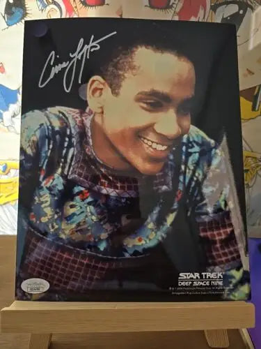 Autographed Star Trek DS9 poster featuring Cirroc Lofton as Jake Sisko