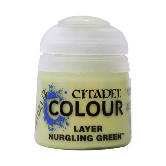 Citadel Paint Layer Nurgling Green paint pot for layer Nurgling Green model painting