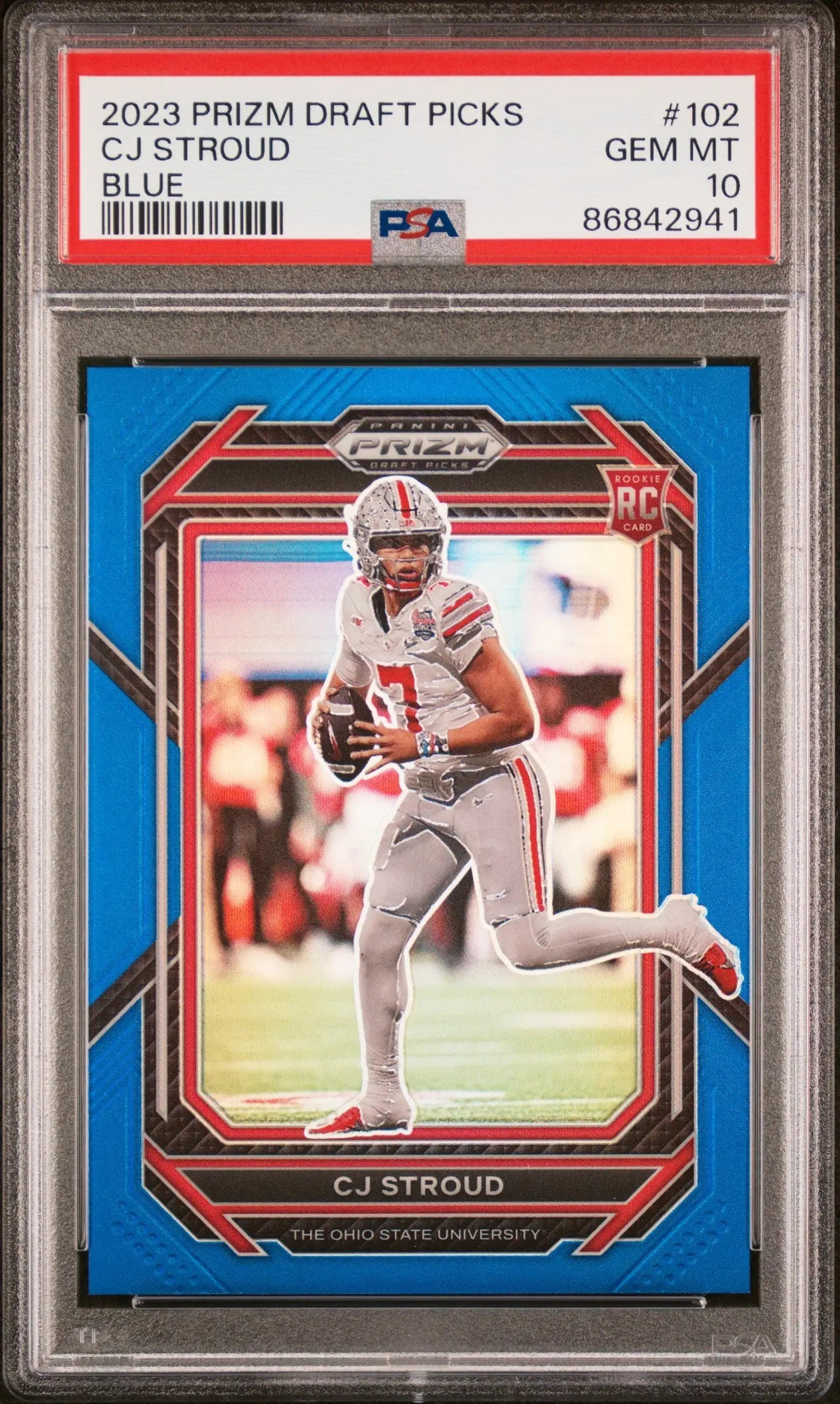 CJ Stroud 2023 Prixm Draft #102 Blue Prizm #125/199 PSA 10 Gem Mint - Singles