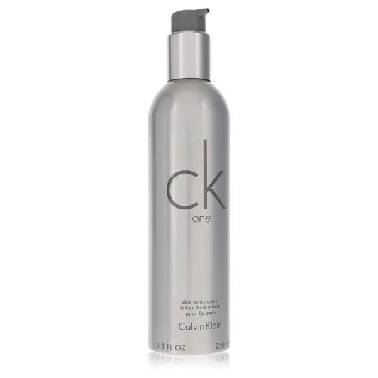 Calvin Klein CK One skin moisturizer in silver pump bottle 8.5 oz