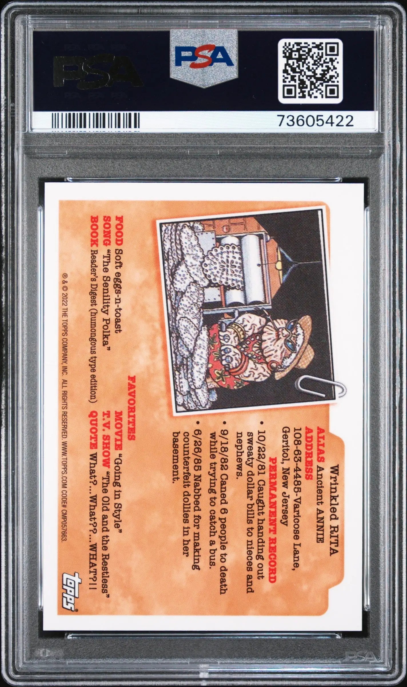 Clark Can’t 2022 Topps Garbage Pail Kids Sapphire Yellow #76/99 PSA 10 Gem Mint - Singles