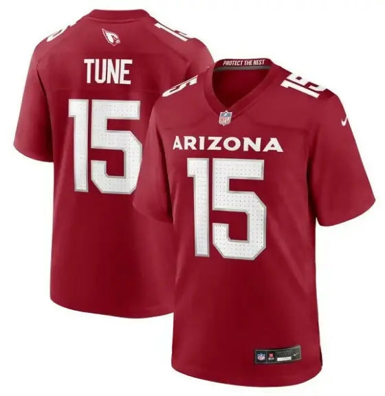 Red Arizona Cardinals Clayton Tune Nike Game Jersey with number 15 for football fans