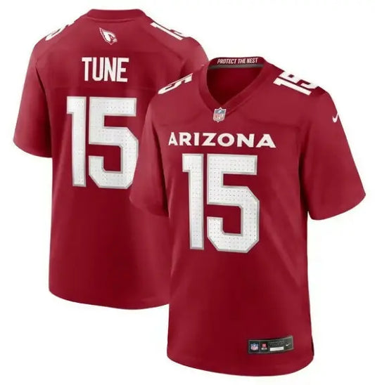 Red Arizona Cardinals Clayton Tune Nike Game Jersey with number 15 for football fans