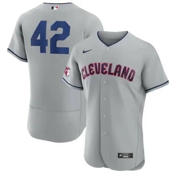 Gray Cleveland Guardians Nike 2023 Jackie Robinson Day Authentic Jersey shown