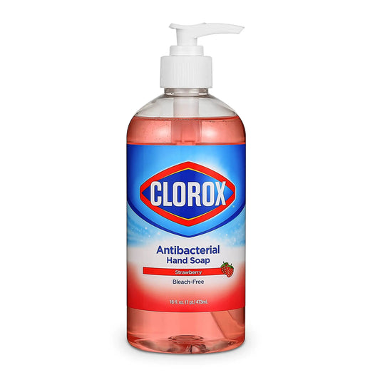 Clorox strawberry liquid hand soap pump 16 oz antibacterial hand soap soft on hands