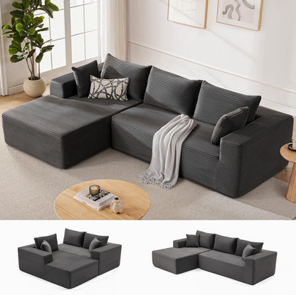 Cloud Sectional Couch Modular Sofa with Deep Seat-0