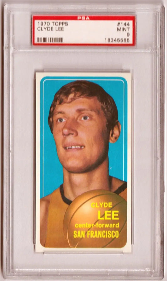 Graded 1970 Topps Clyde Lee basketball card.