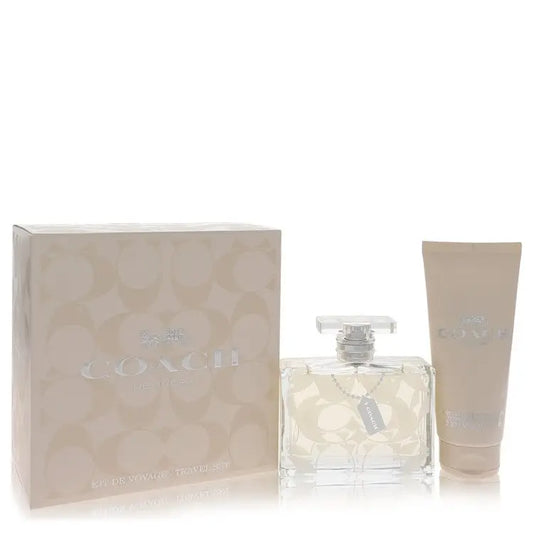 Coach Signature gift set with 3.3 oz Eau De Parfum and body lotion for gifting