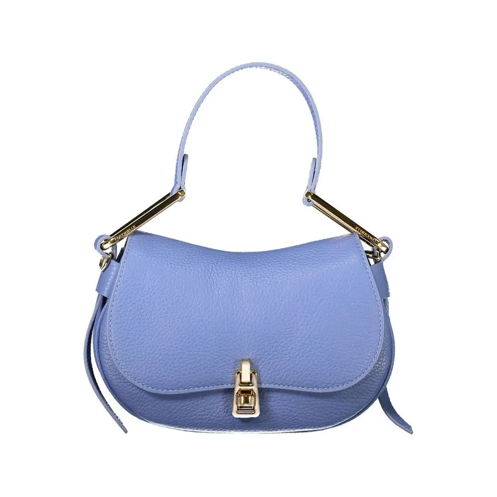 Coccinelle Light Blue Leather Women Handbag - Handbag