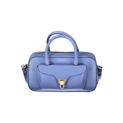 Coccinelle Light Blue Leather Women Handbag - Handbag