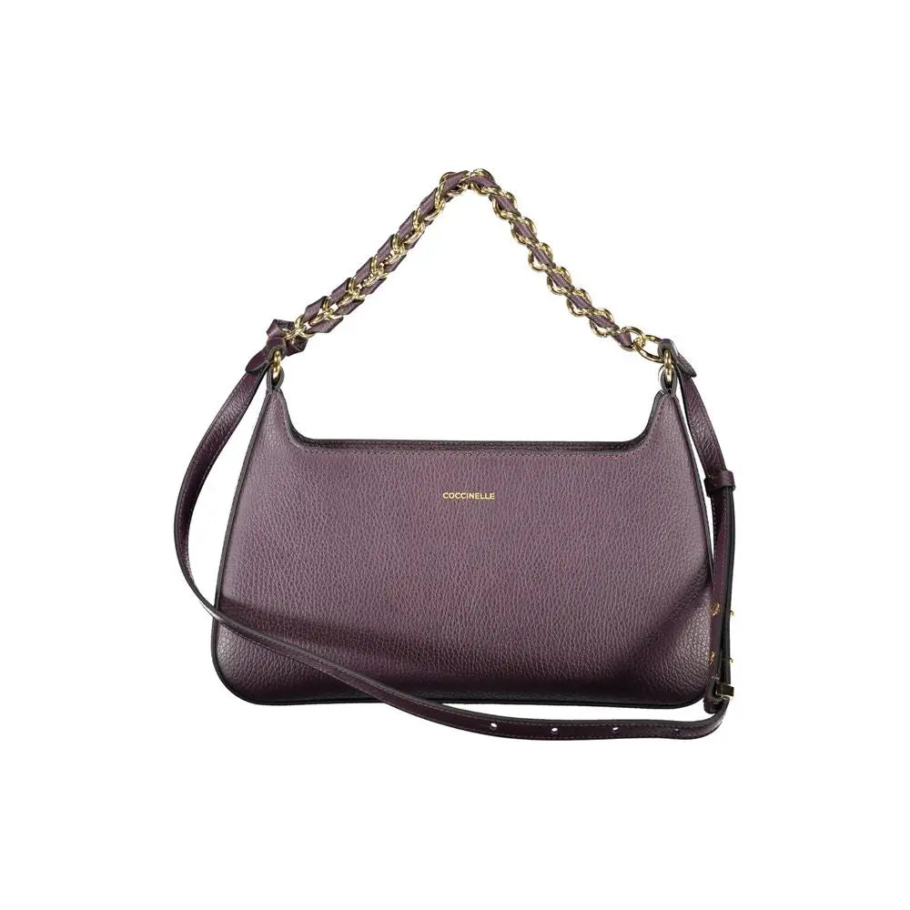 Coccinelle Purple Leather Women Handbag - Handbag