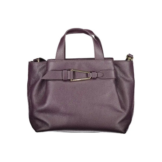 Coccinelle Purple Leather Women Handbag - Handbag