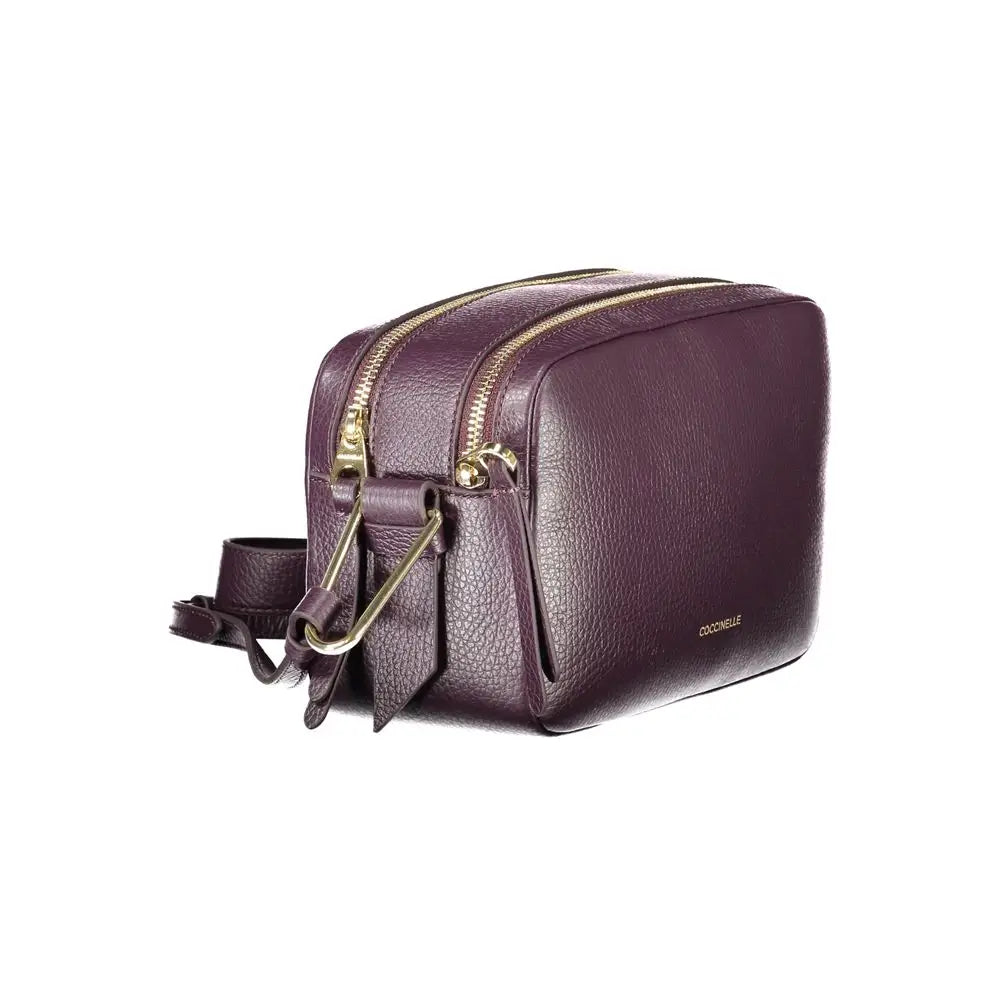 Coccinelle Purple Leather Women Handbag - Handbag