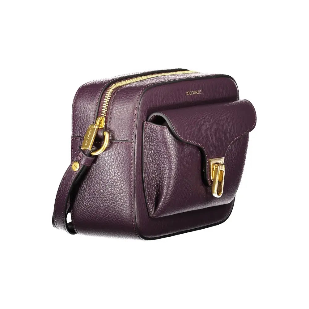 Coccinelle Purple Leather Women Handbag - Handbag