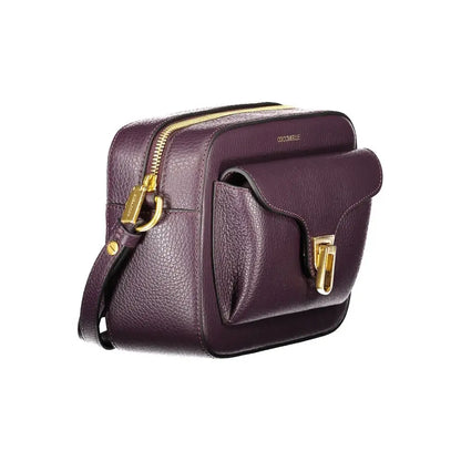 Coccinelle Purple Leather Women Handbag - Handbag