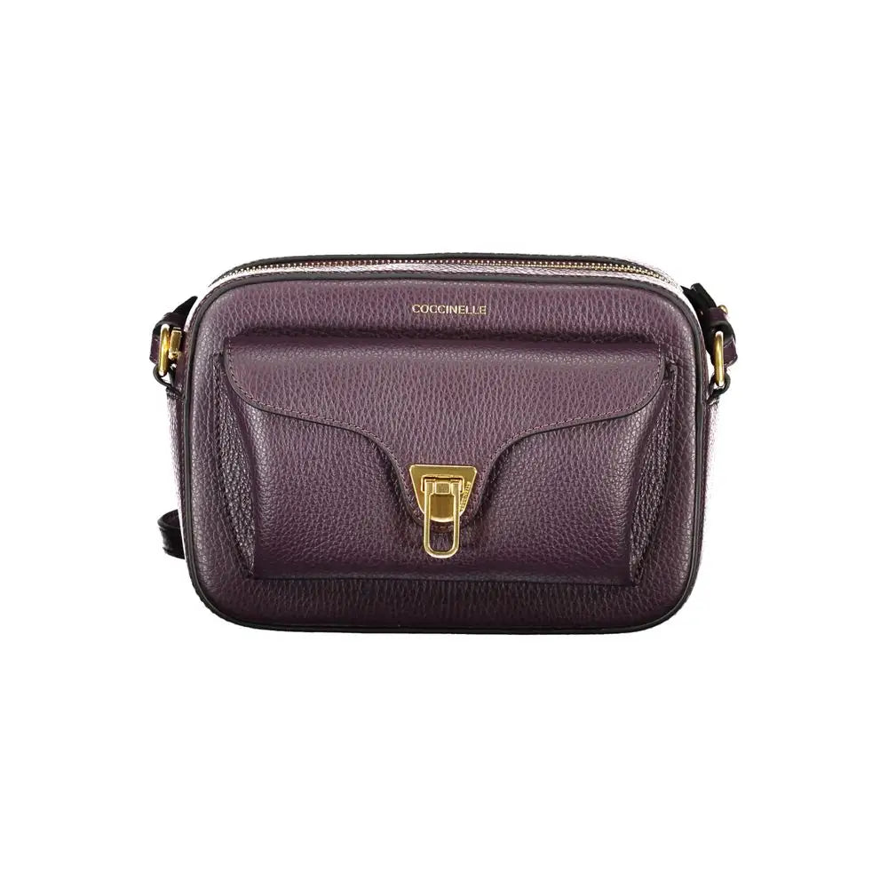 Coccinelle Purple Leather Women Handbag - Handbag