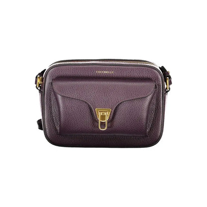 Coccinelle Purple Leather Women Handbag - Handbag
