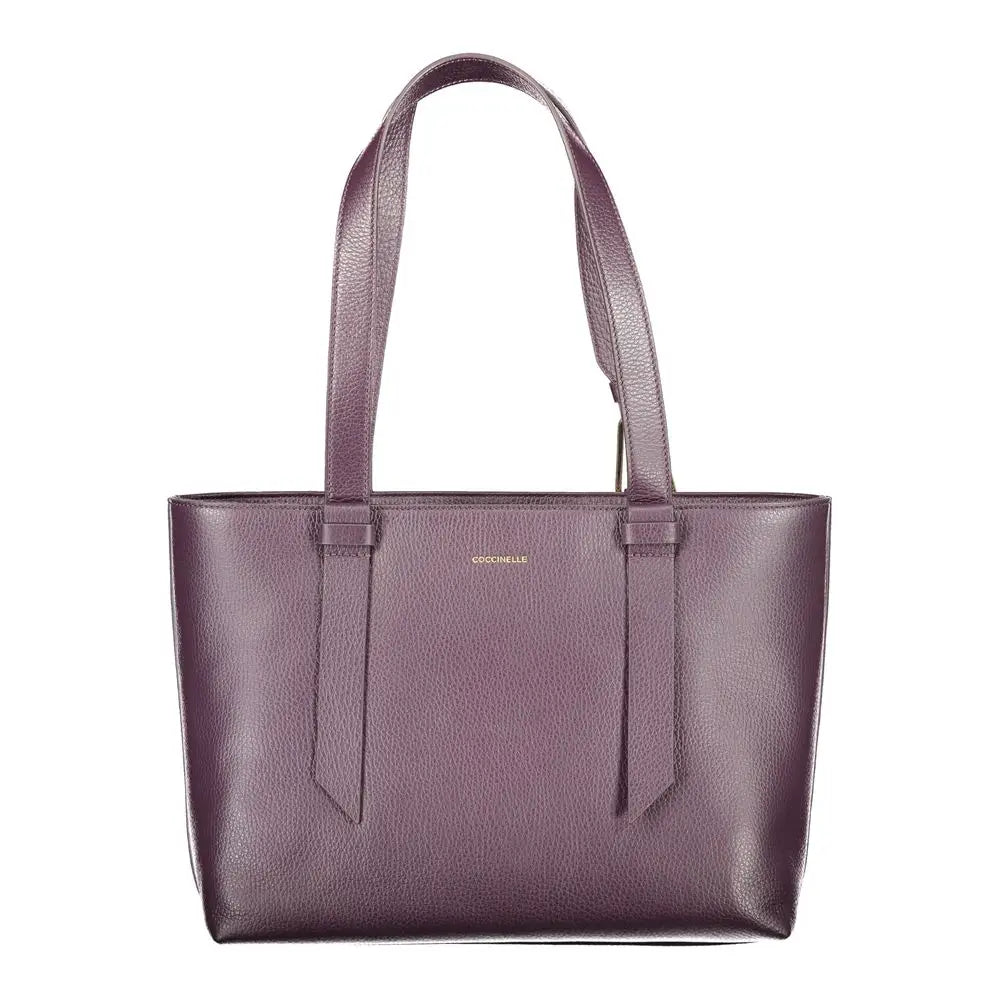 Coccinelle Purple Leather Women Handbag - Handbag