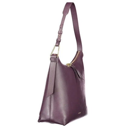 Coccinelle Purple Leather Women Handbag - Handbag