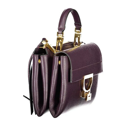 Coccinelle Purple Leather Women Handbag - Handbag