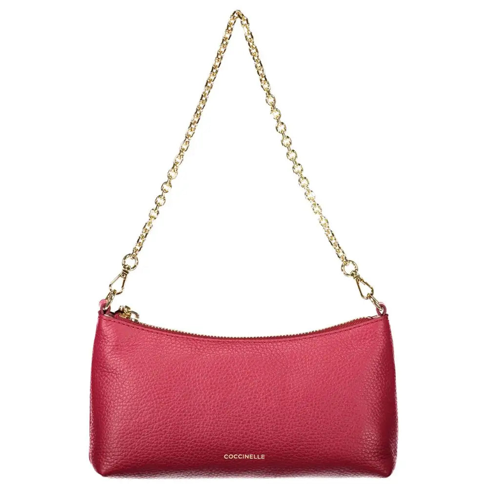 Coccinelle Red Leather Women Handbag - Handbag