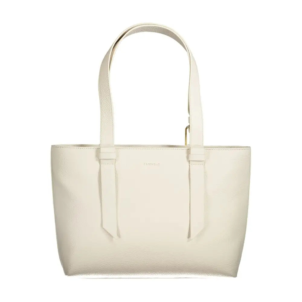 Coccinelle White Leather Handbag - Handbag