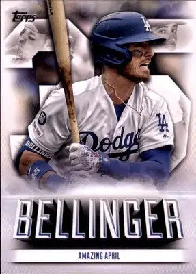 Baseball card featuring Cody Bellinger from 2021 Topps Highlights Los Angeles Dodgers