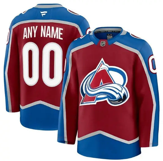 Colorado Avalanche Burgundy Alternate Premium Custom Hockey Jersey for fans
