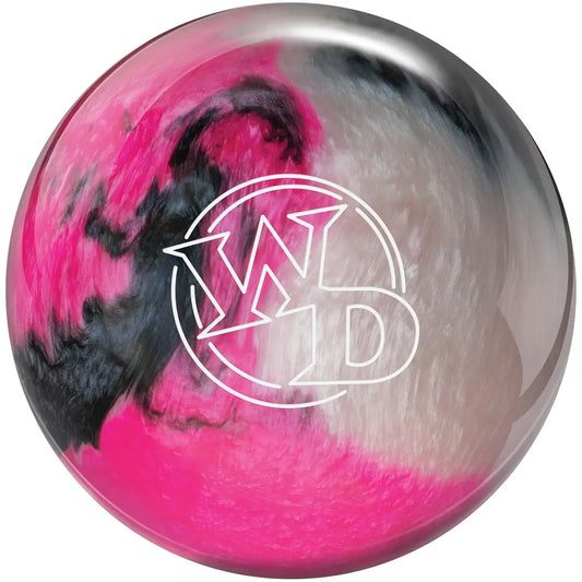 Pink black and gray Columbia 300 White Dot Wild Orchid Bowling Ball 15 Pounds
