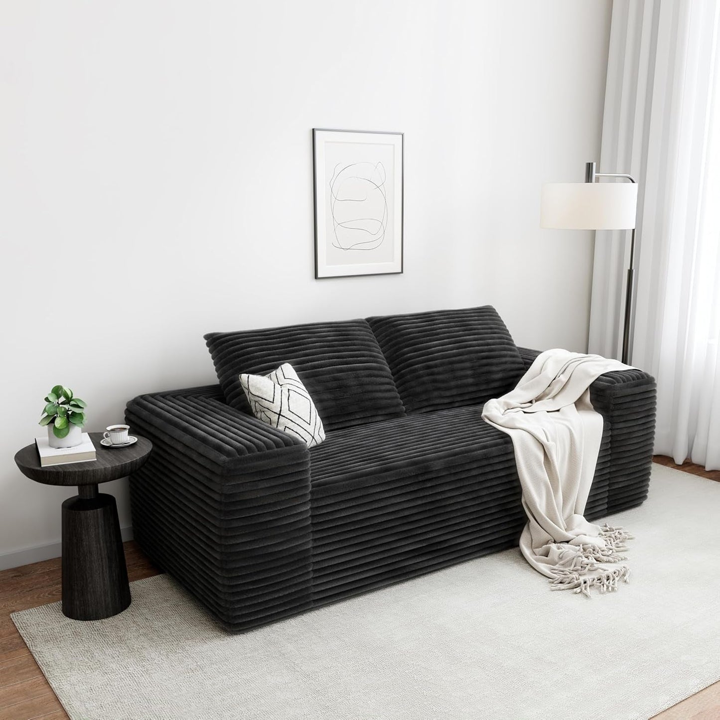 Comfy 71 Inch Loveseat Sofa for Small Spaces-0