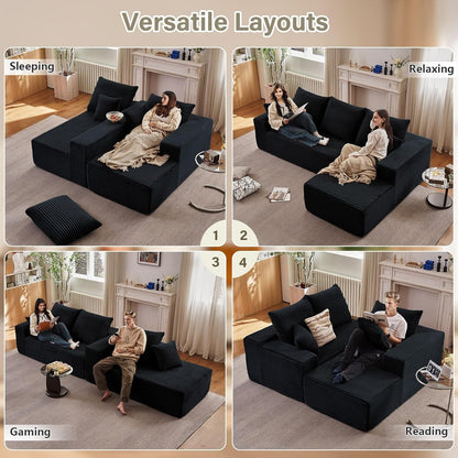 Comfy Modular Sectional Sofa With Chaise Lounge Design-2