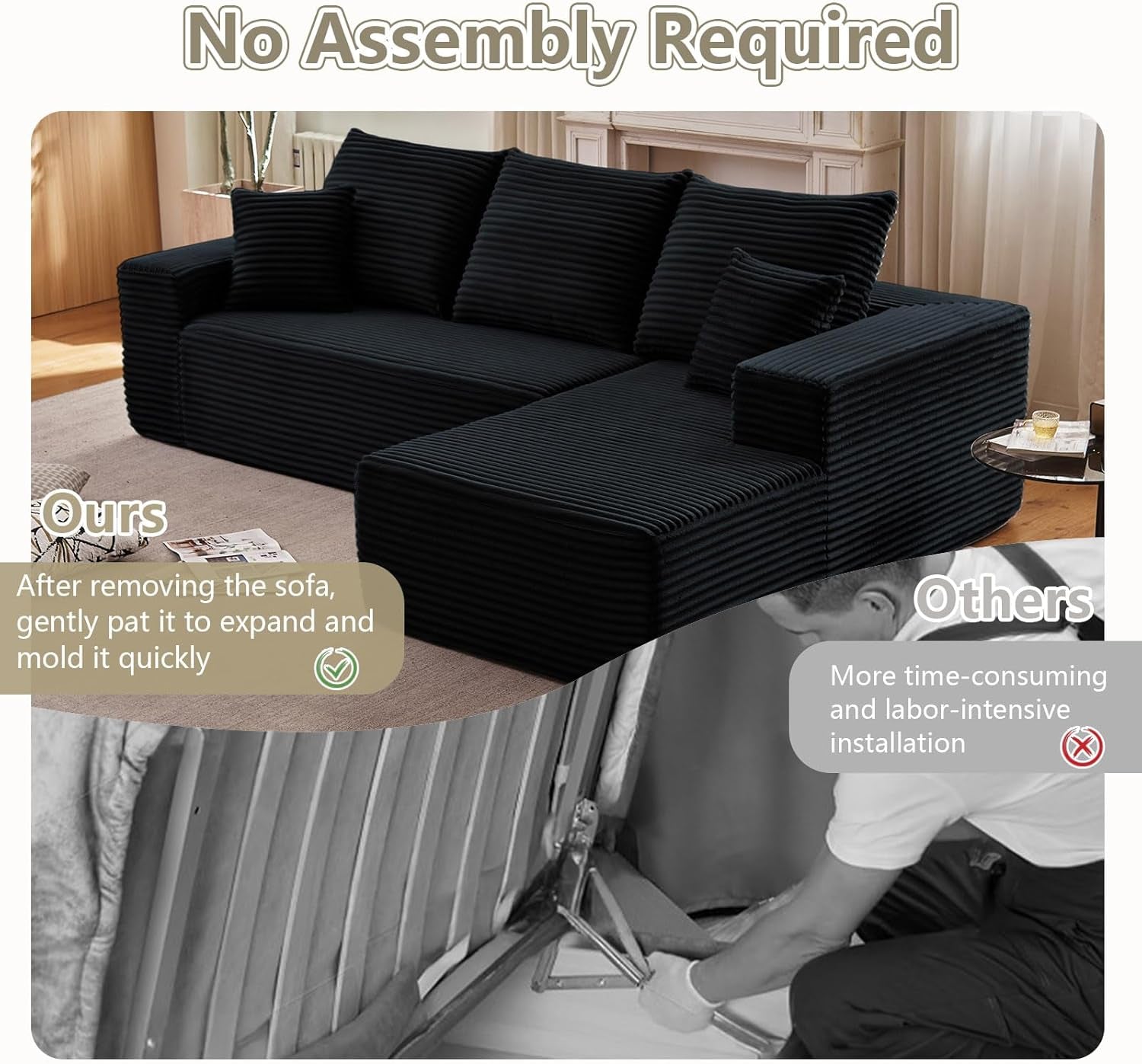 Comfy Modular Sectional Sofa With Chaise Lounge Design-4