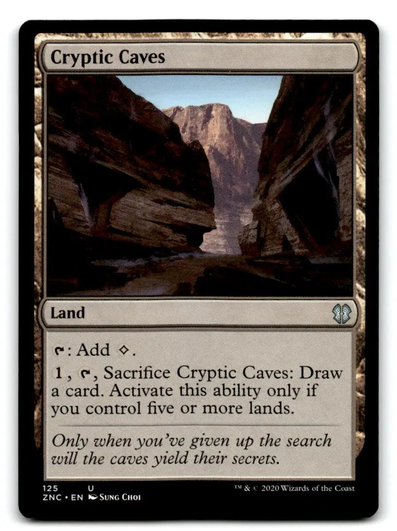 Commander: Zendikar Rising #125 Cryptic Caves - Trading Card